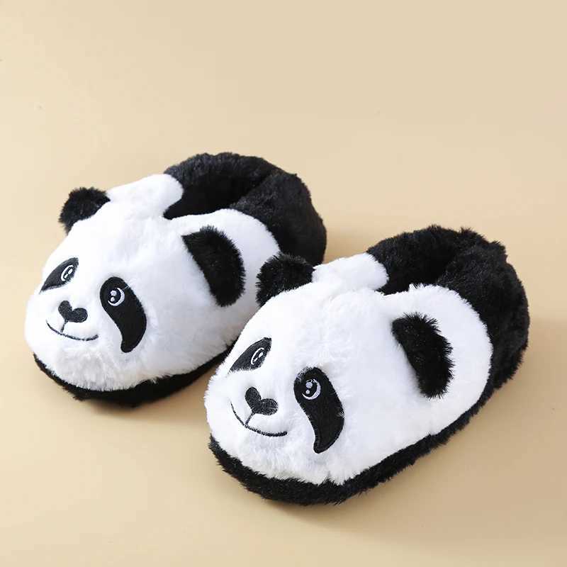LITTLE kids panda design slip on slides indoor slippers winter shoes S260305