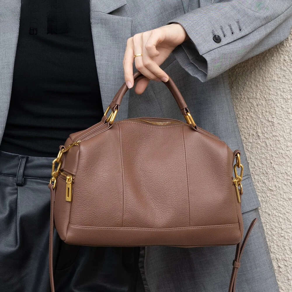 Genuine Grade Soft Cow Leather Women Shoulder Crossbody Bag Luxury Brand Female High Quality Handbag For Woman Cowhide Xiu Lai Si