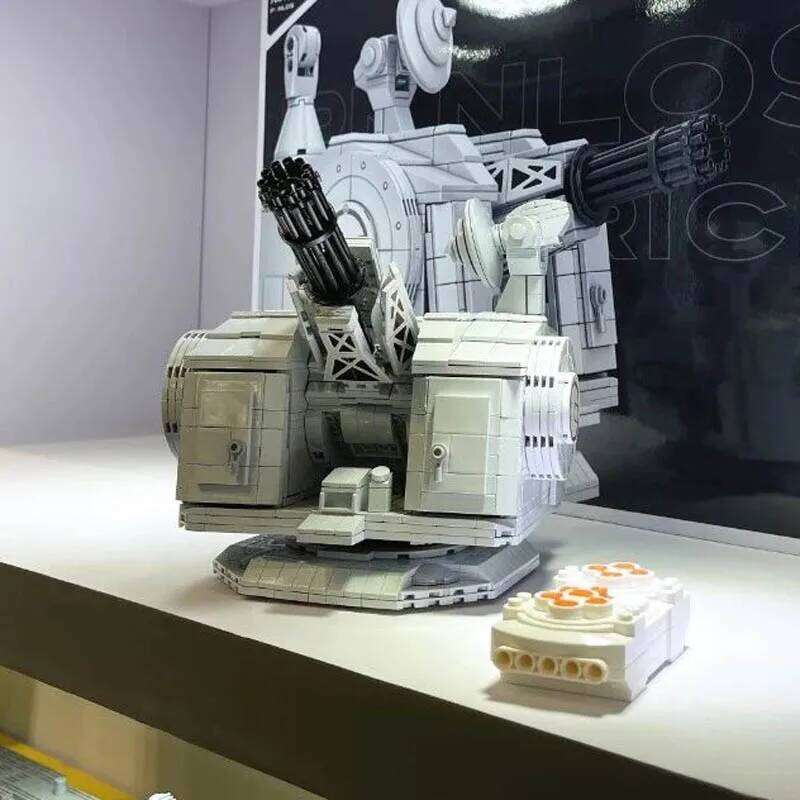 1087Pcs Military 1130 Close Range Gun Building Blocks Model Modern Naval Weapons Idea Bricks Toy for Children Christmas Gift Set Z260306