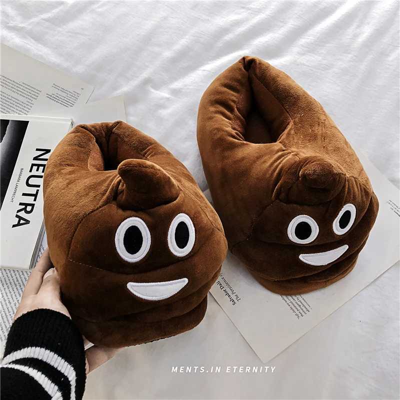 Indoor Slippers Warm Winter Home Fluffy New Fashion Men Women Bread Demon Soft Plush Shoes Unisex Cute Funny Christmas Gift S260305