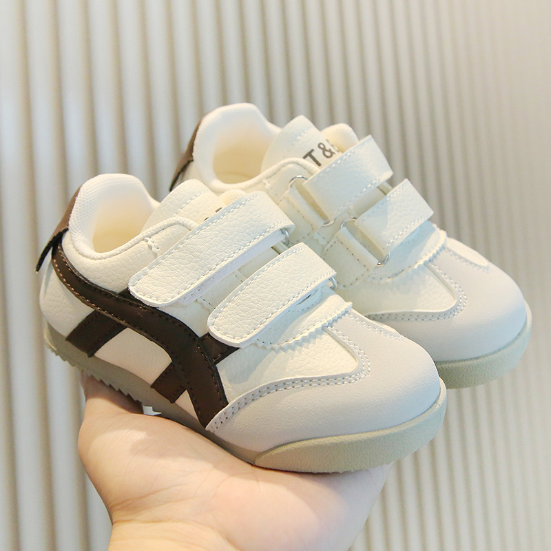 Free Shipping Fashion Sport Shoes For Children PU Leather Ergonomics Kids Sneakers Soft-soled Children's Sneakers Boy's Girl's Tennis S