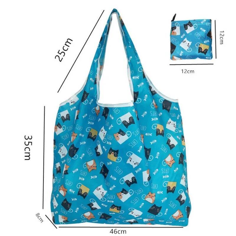 Bestseller Multiple Styles Large Capacity Folding Shopping Lightweight Washable Recycle Tote Eco Friendly Portable Storage Bag ddmybear