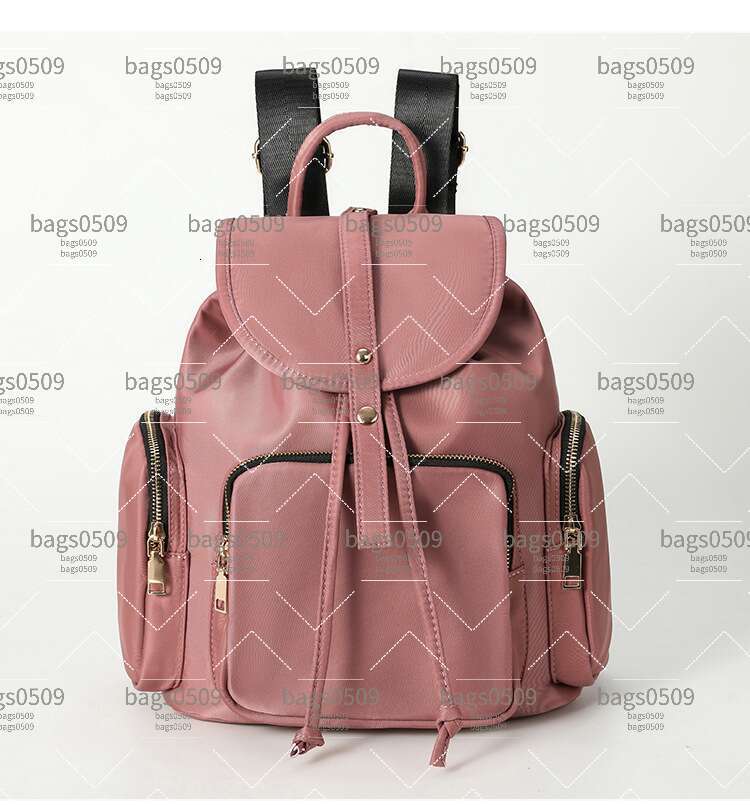 Luxury Bags Factory Direct Cross-Border Nylon Waterproof Flap Versatile Large Capacity Women's Bag Drawstring Travel Backpack Hot Selling BAOLUOM