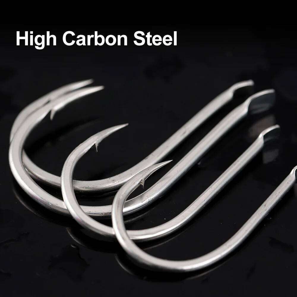 JIGGING PRO 30pcs High Carbon Steel Hooks 2/0 3/0 4/0 5/0 Sharp Durable Barbed Fishhook Fishing Accessories S260305