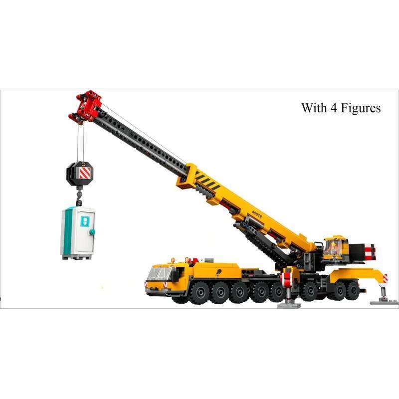 City Mobile Construction Crane Excavator Building Blocks MOC Assemble Bricks Toys Gift For Children Kids Z260306