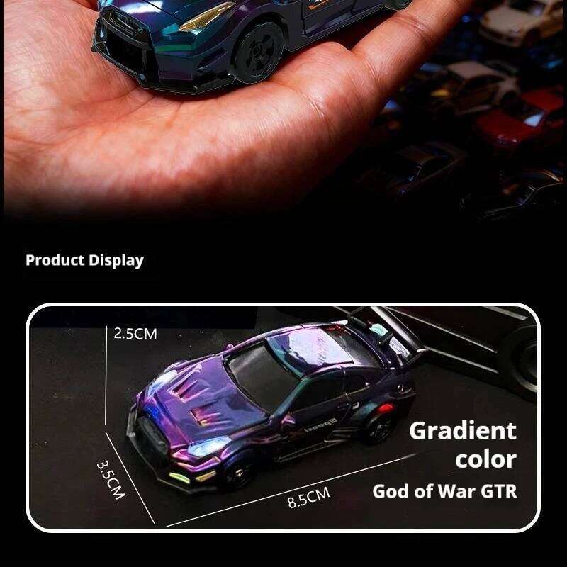 Mini RC Drift Gradient Purple 1:64 Scale 4WD Remote Control Professional High Speed Race Car Toys for Boys Desktop Model C260305