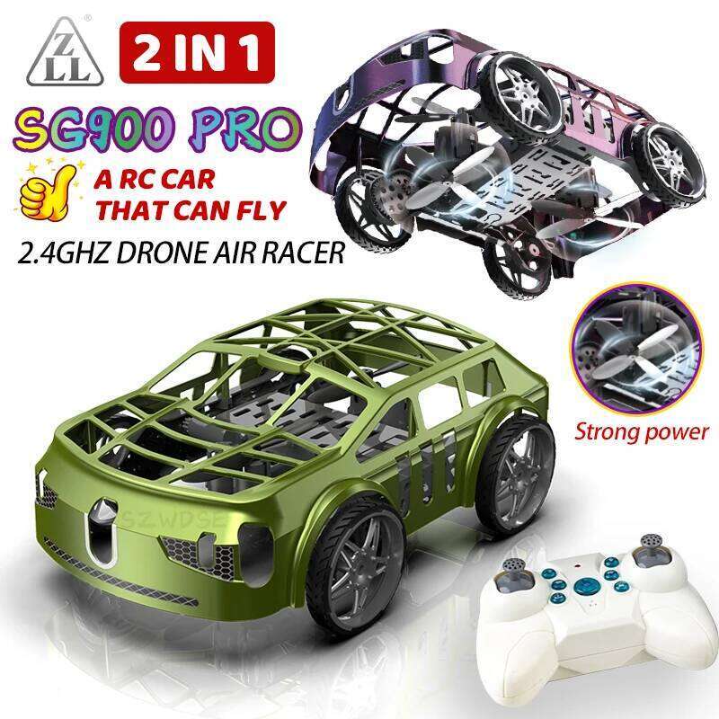 ZLL SG900 PRO Car 2-In-1 Air-Ground Flying 2.4GHz RC Quadcopter Headless Mode With Electric Aerial Vehicle Mini Dron Toys C260305