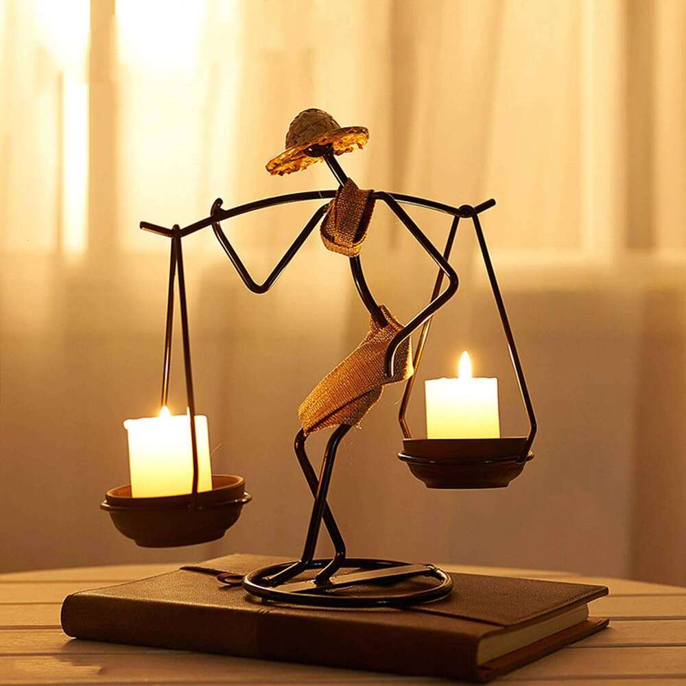 Metal Holder Home Decor Accessories African Candlesticks For Candles Decorative Chandeliers Candle Wedding Centerpieces XJ260305