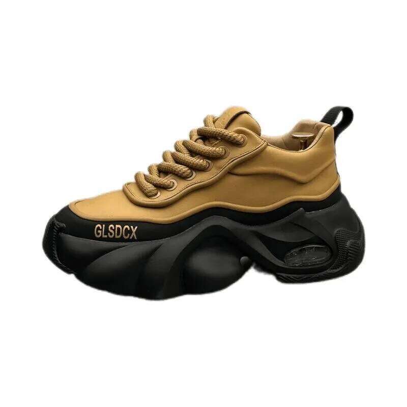 Designer Style Men 2025 Autumn Fashion Comfortable Men's Thick Platform Sneakers Casual Shoes Sports Trainers Tenis