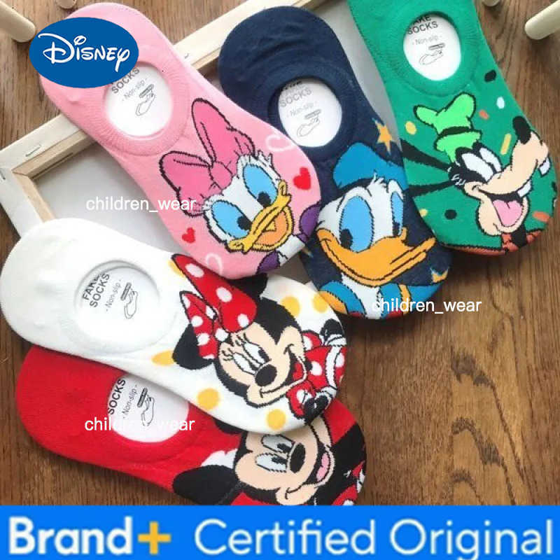 Disney Mickey Mouse Casual Boat Socks Men and Women Cartoon Colour Breathable Comfortable High Quality Ankle Socks birthday Gift H260306