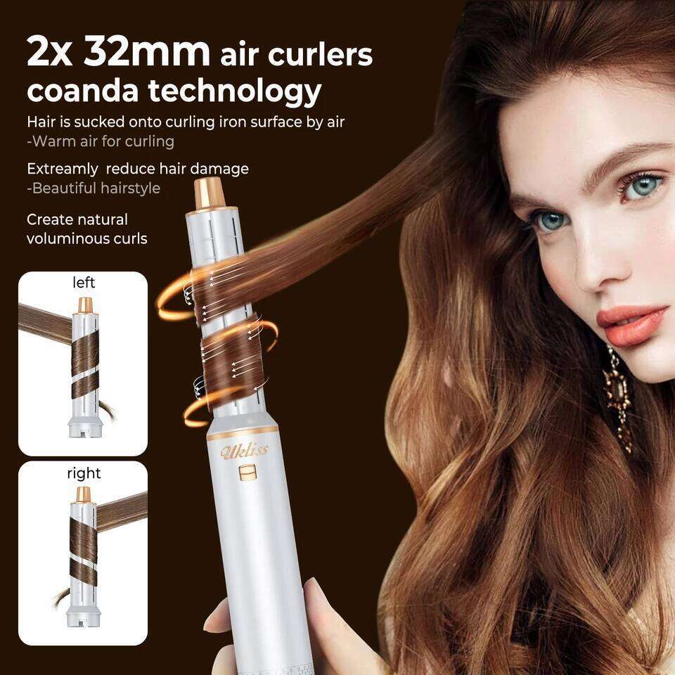 5 in 1 Hot Comb Set Curling Iron Straightener Styling Tool For Professional Hair Dryer Household 26Y0305