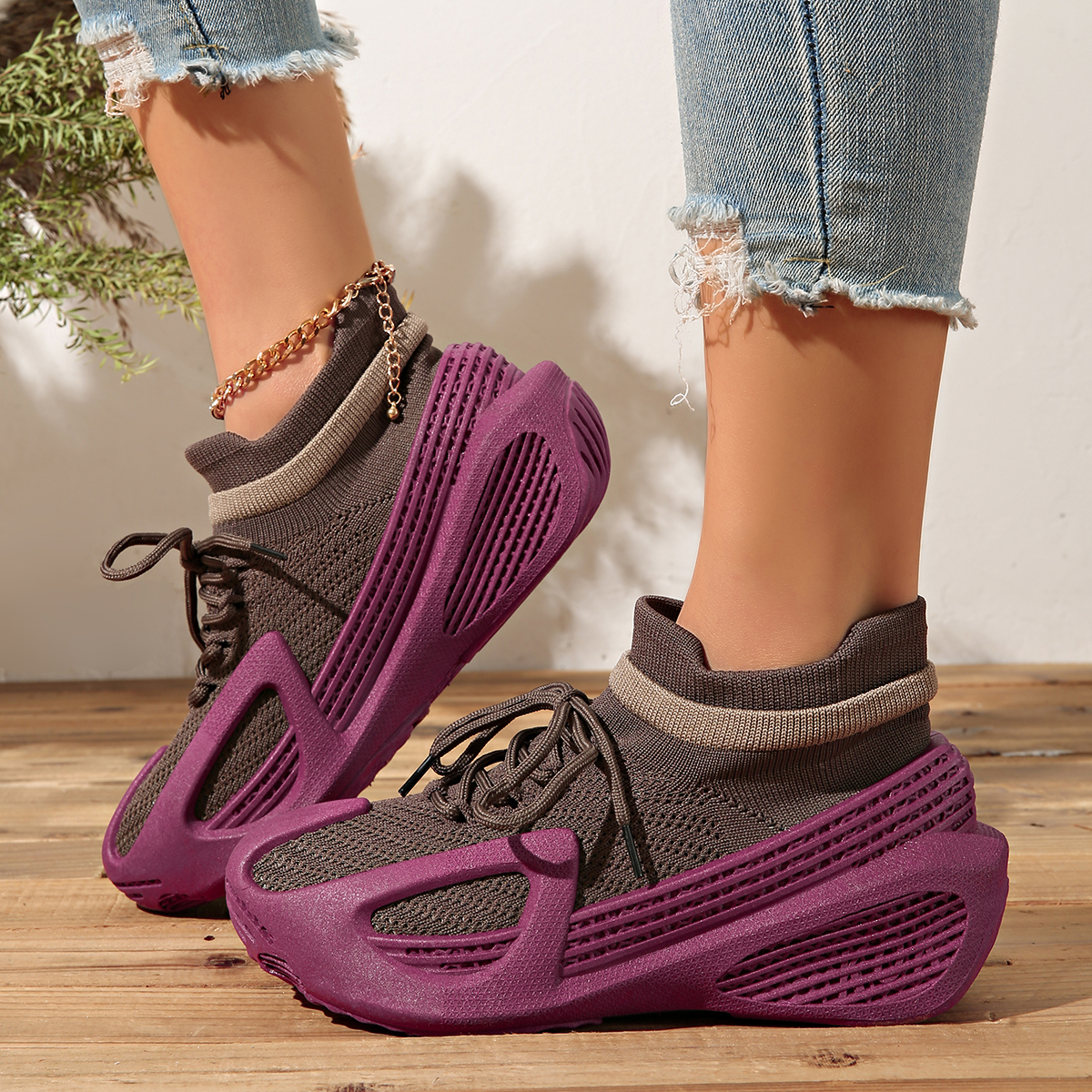 Women's Sneakers 2026 New Autumn Mesh Breathable and Versatile Casual Soft Slip-on Single Shoes High quality outdoor sports shoes