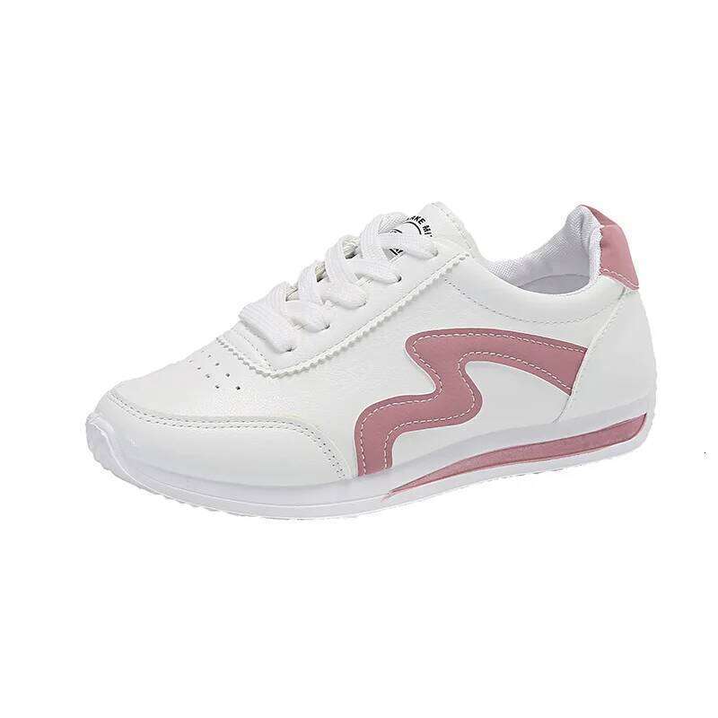 Women Designer Round Head Deep Mouth Light Versatile Breathable Cross Lace Casual Sneakers Zapatos De Mujer