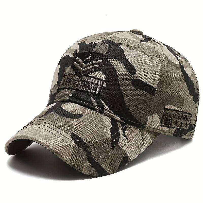 Unisex AIR FORCE Arrow Embroidery Baseball Caps Spring and Autumn Outdoor Adjustable Casual Hats Sunscreen Hat Y260304
