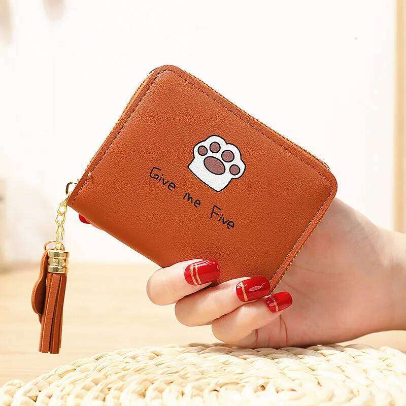 2024 new Korean ladies short zipper large capacity wallet Joker fashion simple student clutch bag C260304