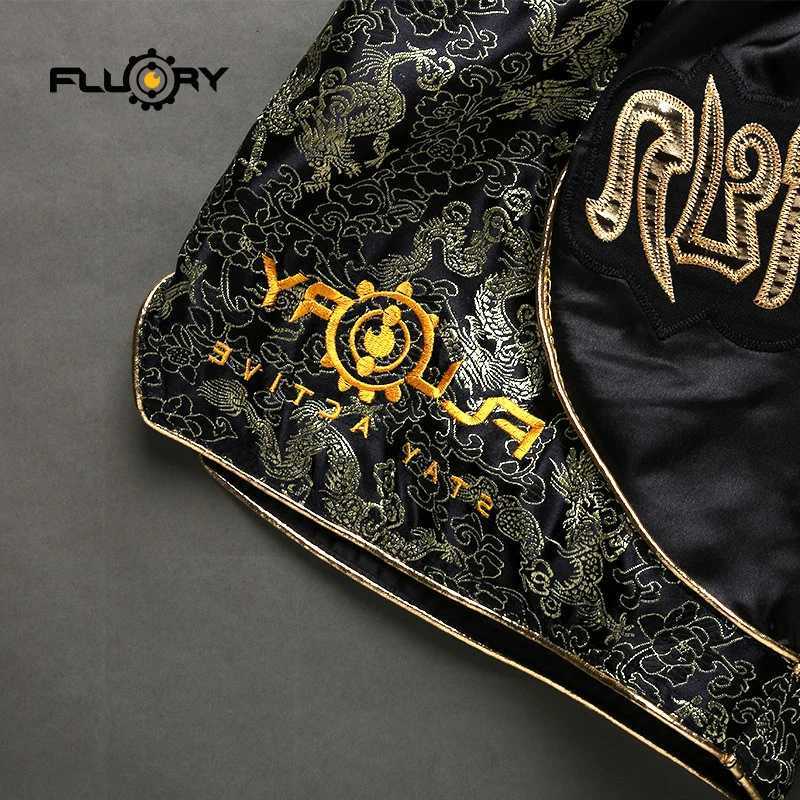 Fluory Printing Fight Shorts Boxing Shorts Embroidery Patches Muay Thai Shorts X2603061