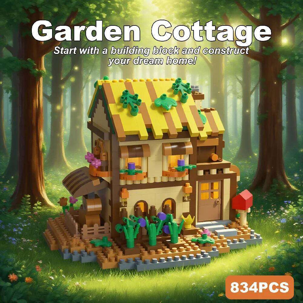 Outdoor-Themed Treehouse Building Blocks - Educational STEM Toy for Garden Landscape Design Lovers Z260305