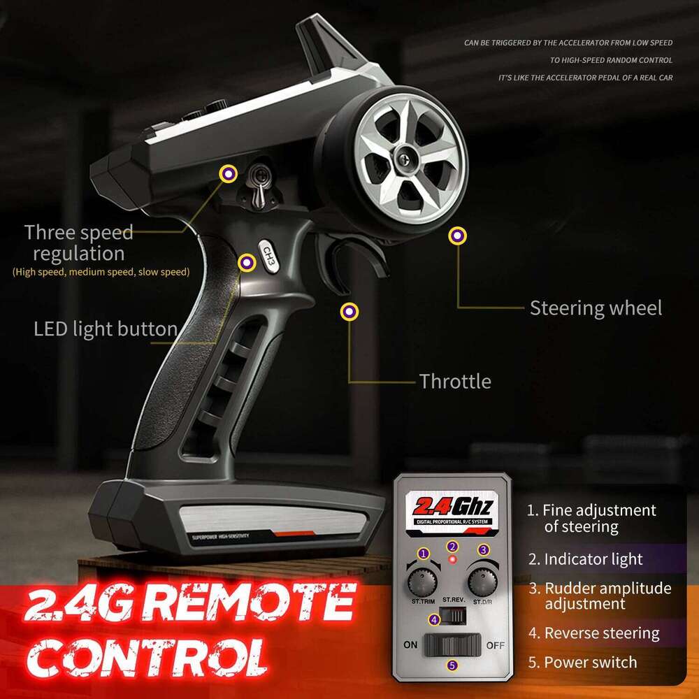 JJRC Q117 Brushless RC 70KM/h Speedcar Runcar 1/16 Remote Control Monster Truck Adults Boys Car Toys C260305