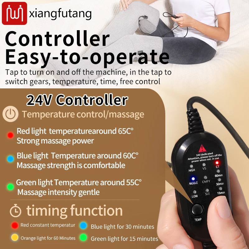 Red Light Therapy Heating Leg Foot Wrap Electric Heating Knee Brace - Relieve Cold Leg Arthritis Pain with 3-Zone Heat Warm 260304