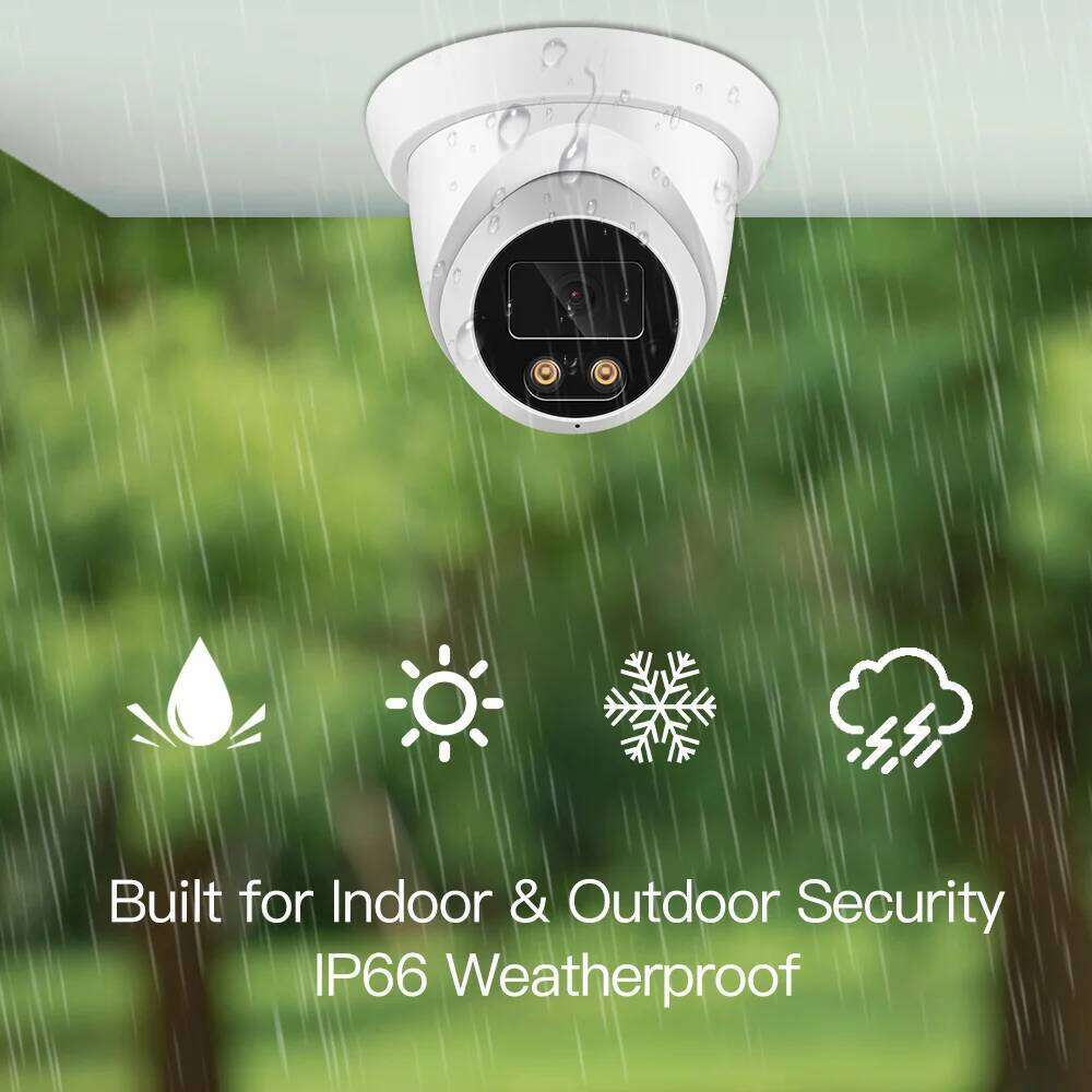 New 4K 8MP IP Camera Audio Outdoor POE H.265 Wide Angle 2.8mm AI Color Night Vision Home CCTV Video Surveillance Security 26W0306