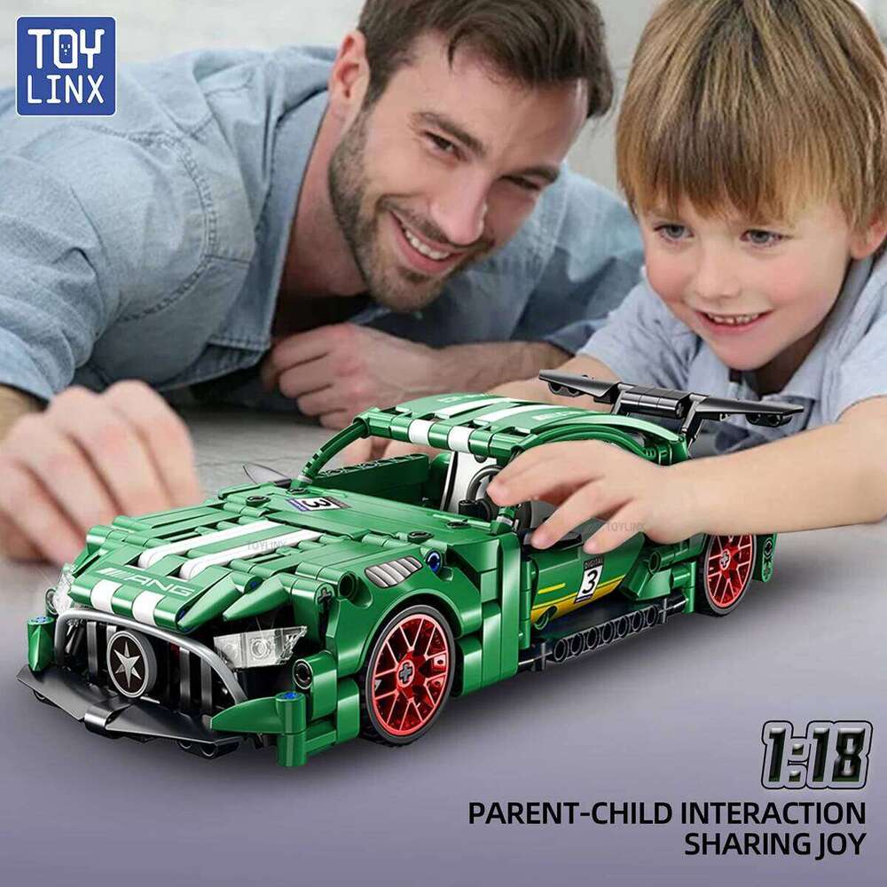 TOYLINX 456PCS Technical Super Racing Building Blocks Model Vehicles Pull Back Car for Boys Bricks Toys Christmas Gifts Z260305