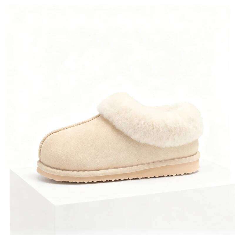 Litfun Winter Fuzzy Slippers For Women Non-slip Home Platform Indoor Slides Fluffy Warm Cozy Outdoor Women's Cotton Shoes