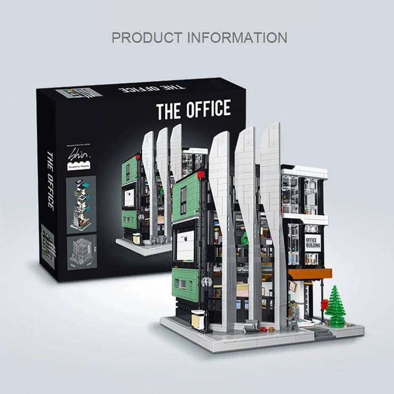 3828PCS Office MOC Model Building Block Set Creative Street View Modular House Assembly Bricks DIY Toys Gifts For Kids Z260305