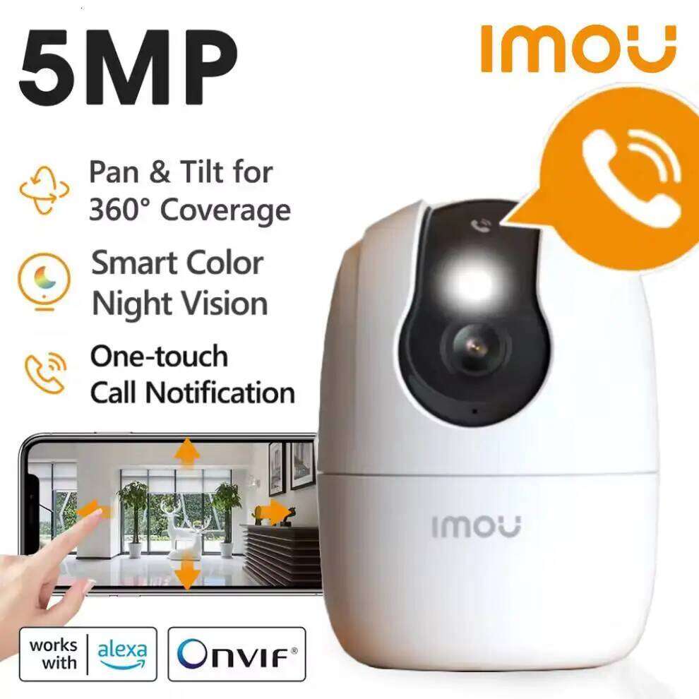 Imou Ranger 2C PRO 5MP 3K Wifi One-Touch Calll Human/Pet Detection Smart Full-Color Night Vision Security Surveillance IP Camera 26W0306