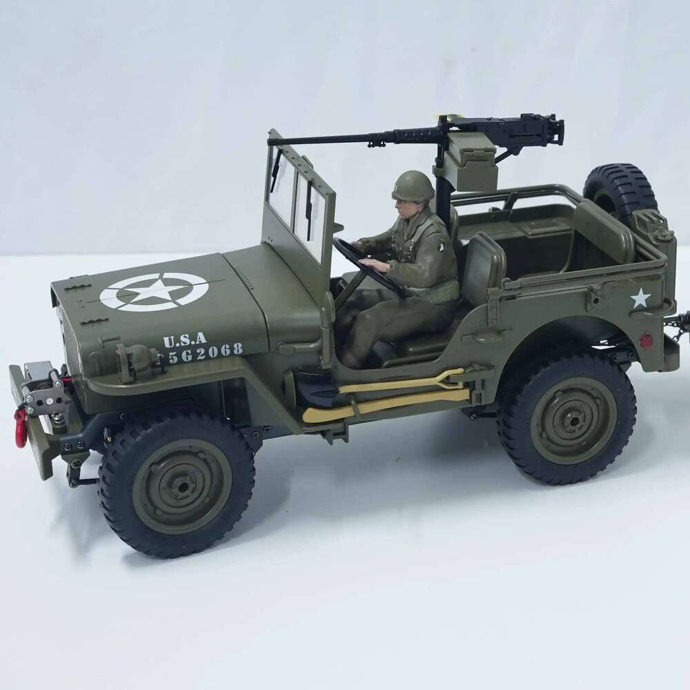 Upgrade JJRC C8815 1:10 Military RC Truck 1940 Willys Jeep 2.4G 4WD Remote Control Car Vehicle Model Toy Gift for Kids C260305