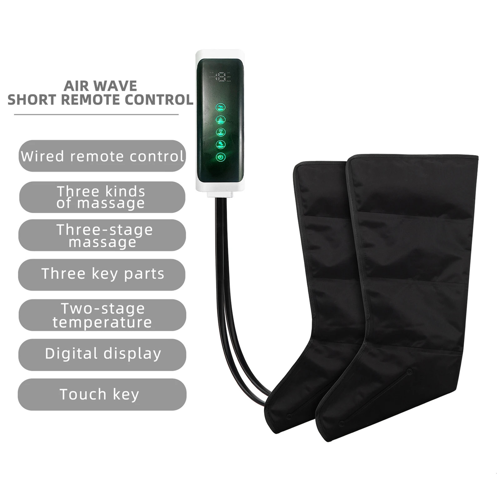 Air Compression Massage Leg Massager Pneumatic Boots 4 Airbags Leg Boots Lymphatic Drainage Rehabilitation System Press Pump 260304