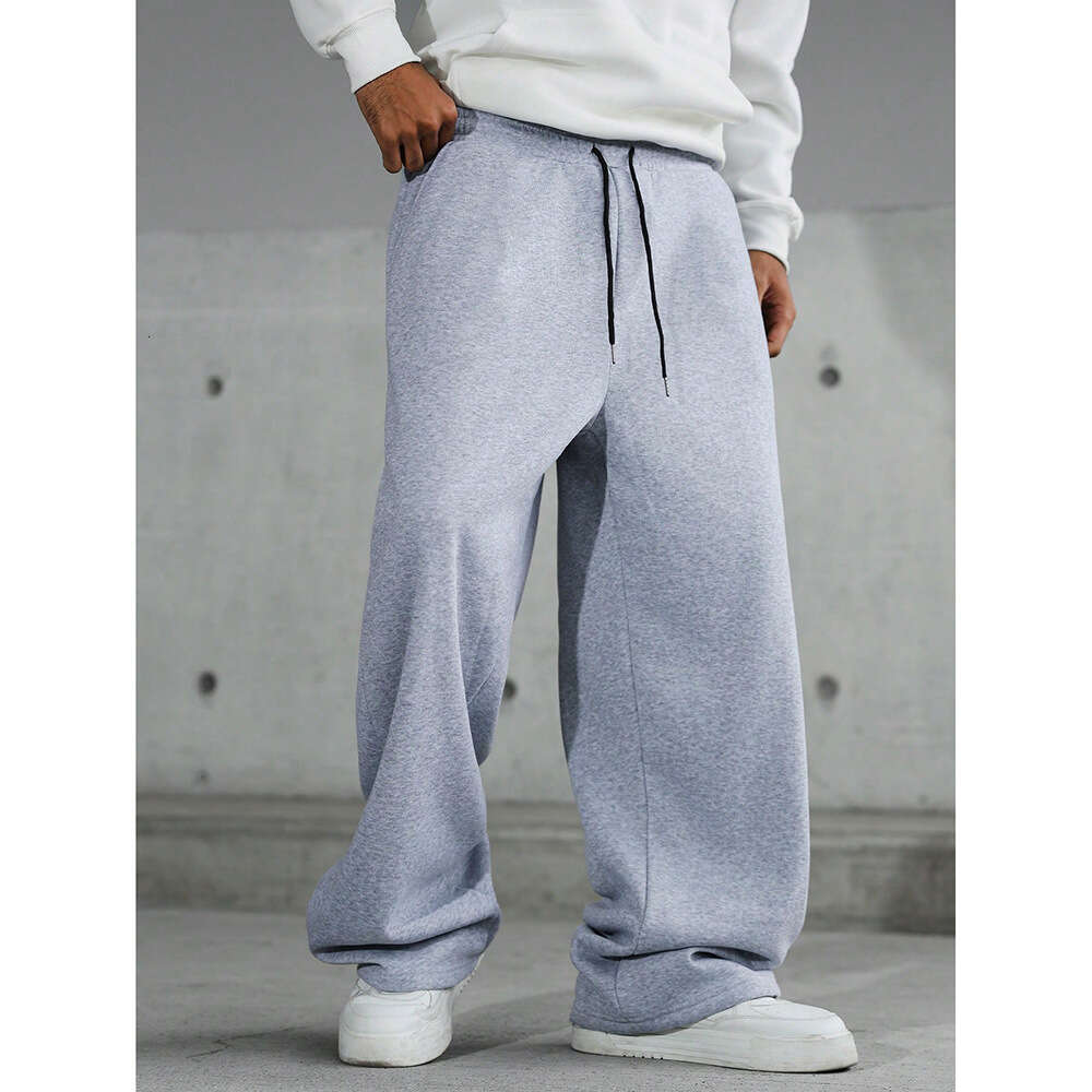 American retro simple and stylish casual for men, 2025 new cross-border sports sweatpants, loose trendy long pants
