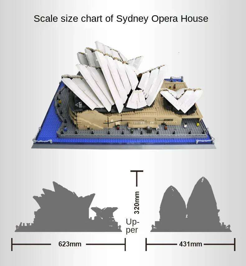 Sydney Opera House World Building Blocks Large and Difficult Boy Assembling Toys Female Children's Birthday Gifts Z260306