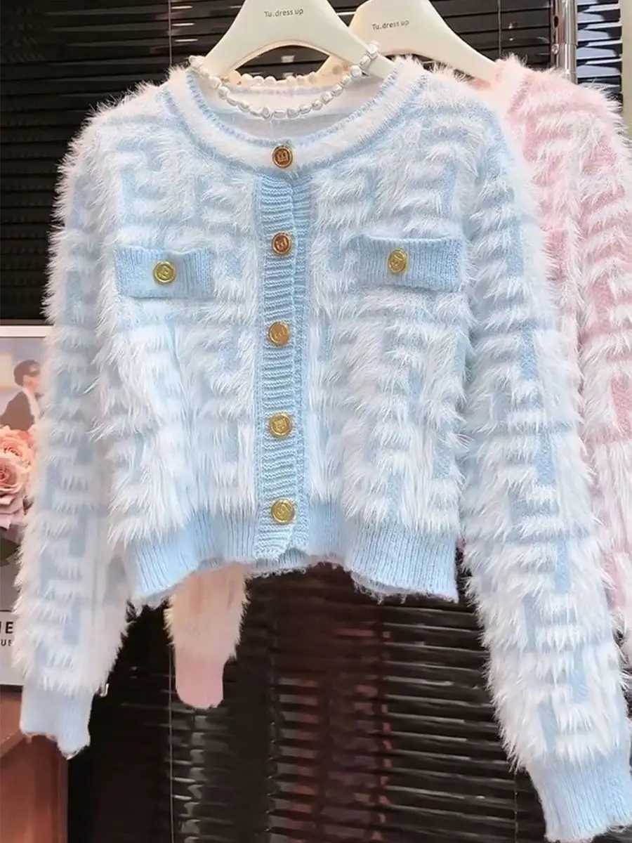 Xiaoxiangfeng Knitted Sweater Womens Autumn/Winter Korean Edition New Long Sleeve Knitted Sweater Trendy M260306