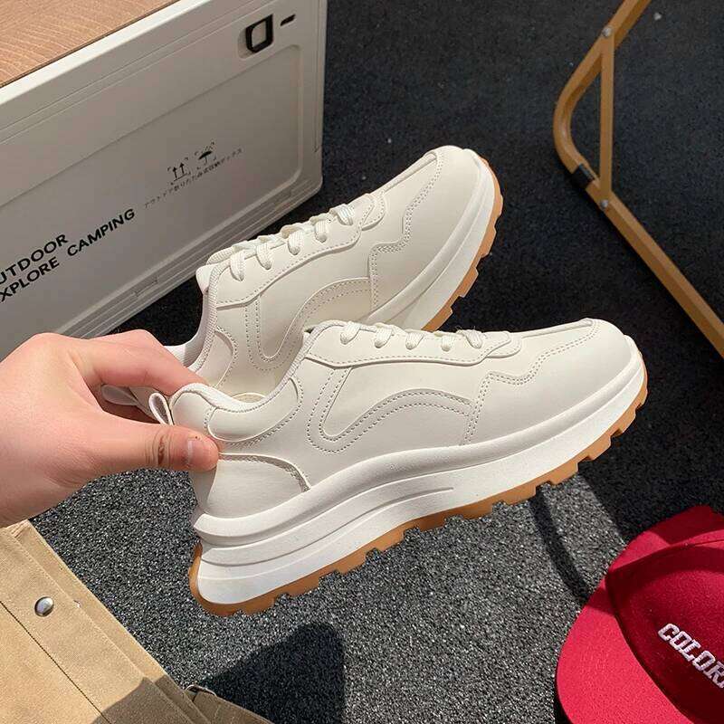 Women sneakers 2025 Spring Women's sports shoes New Fashionable Thick soled Ladies Casual Shoes