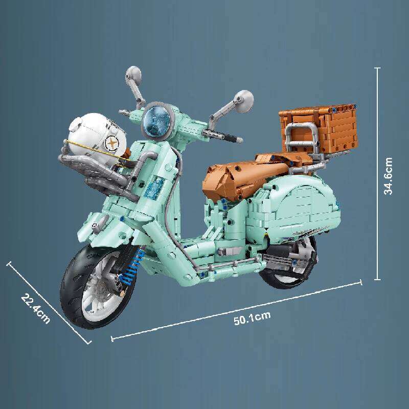 1828pcs 1:5 City Technical Motorcycle Car Model Building Blocks MOC Racing Motobike Vehicles Bricks Toy For Children Gifts Z260306