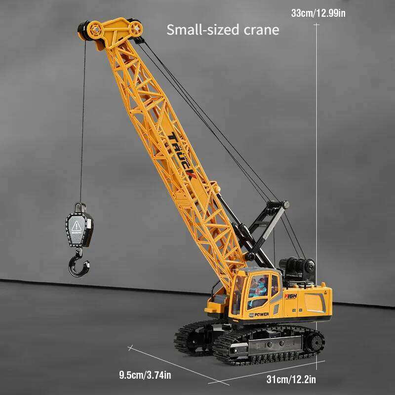 Alloy Remote Control Children's Simulation Oversized Engineering Vehicle Spray Hook Crane Toy Car for Boys Kids Gift C260305