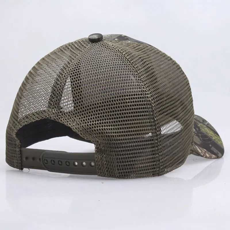 Camouflage Hats PolyesterHats Hunting Fishing Walking Baseball Cap Sunscreen Quick Drying Casual UV Protection Sunshade Peak S260306