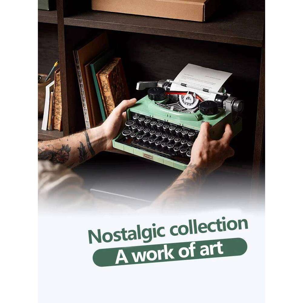 Chinese Building Blocks Item 6900 Retro Typewriter Printer Boy Adult High Difficulty 2078PCS Assembled Toy Z260306