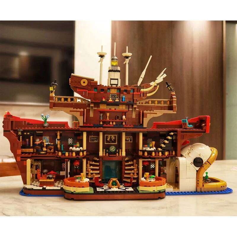 3402PCS The Baratie Floating Restaurant Building Blocks With 10 Figures Assemble Bricks Toy Gift For Children Adult Z260305