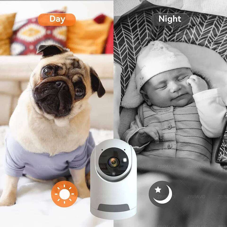 ICSEE Mini Wifi FHD 3MP Color Night Vision Two Way Audio Auto Tracking Indoor Use Baby Monitor Wireless Security Camera 26W0306