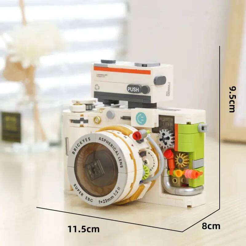 Creative Building Blocks Mechanical Universe Retro Camera Assembled Handmade Model Ornaments DIY Educational Leisure Toys Z260306
