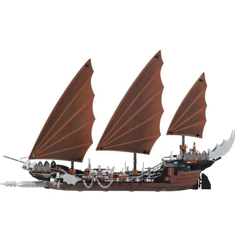 806 PCS Pirate Ship Ambush 79008 16018 Compatible Building Blocks Bricks Boat Kids Birthday DIY Educational Toy Boy Gifts Z260306