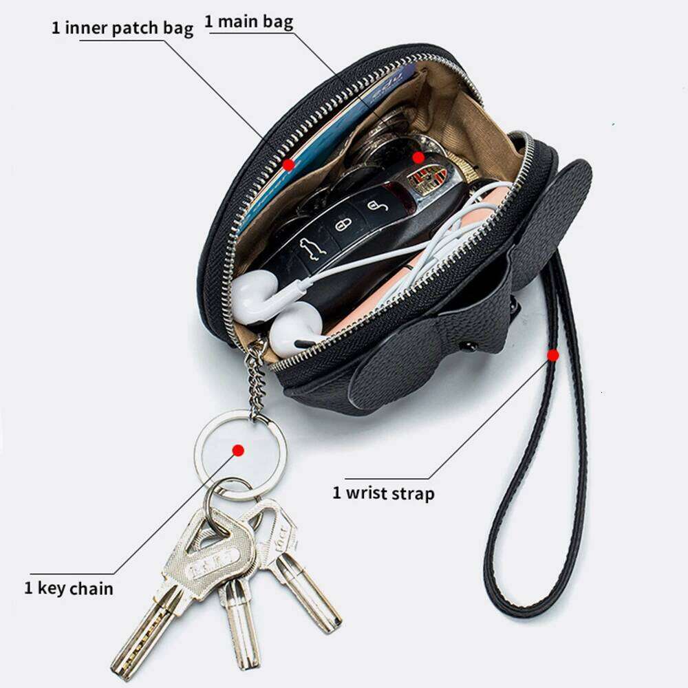 Brand New Zipper Purse Key Bag Leather Japanese Elephant Coin Pouch for Women Cute Card Lipstick Storage Bags Mini Wallet C260304