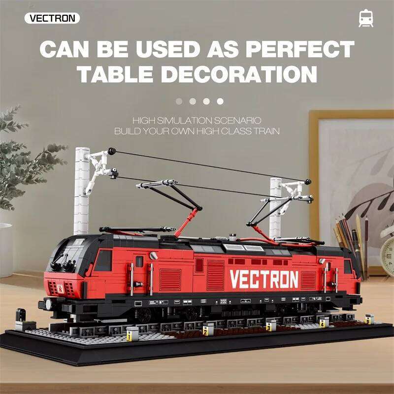 1889PCS European City Electric Train Building Blocks Subway Passenger Car Model Bricks Desktop Decoration Holiday Gifts Kids Toy Z260306