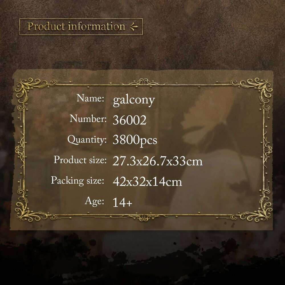 3800PCS Classic Musical Theater Balcony Scene Building Blocks Architecture Model Bricks Desktop Decoration Kids DIY Toys Gifts Z260305