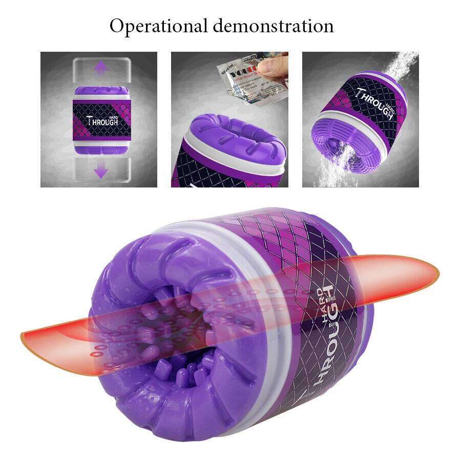 Tight Pussy Realistic Vagina Dual Channel Male Masturbator Aircraft Cup Penis Trainer Adult Sex Toys For Men climax W260305