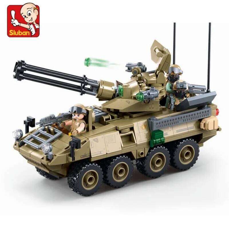 Sluban 310PCS OEF Stryker-ADS Military Air Defense System Building Blocks Set Bricks Educational Toys for Children Z260305