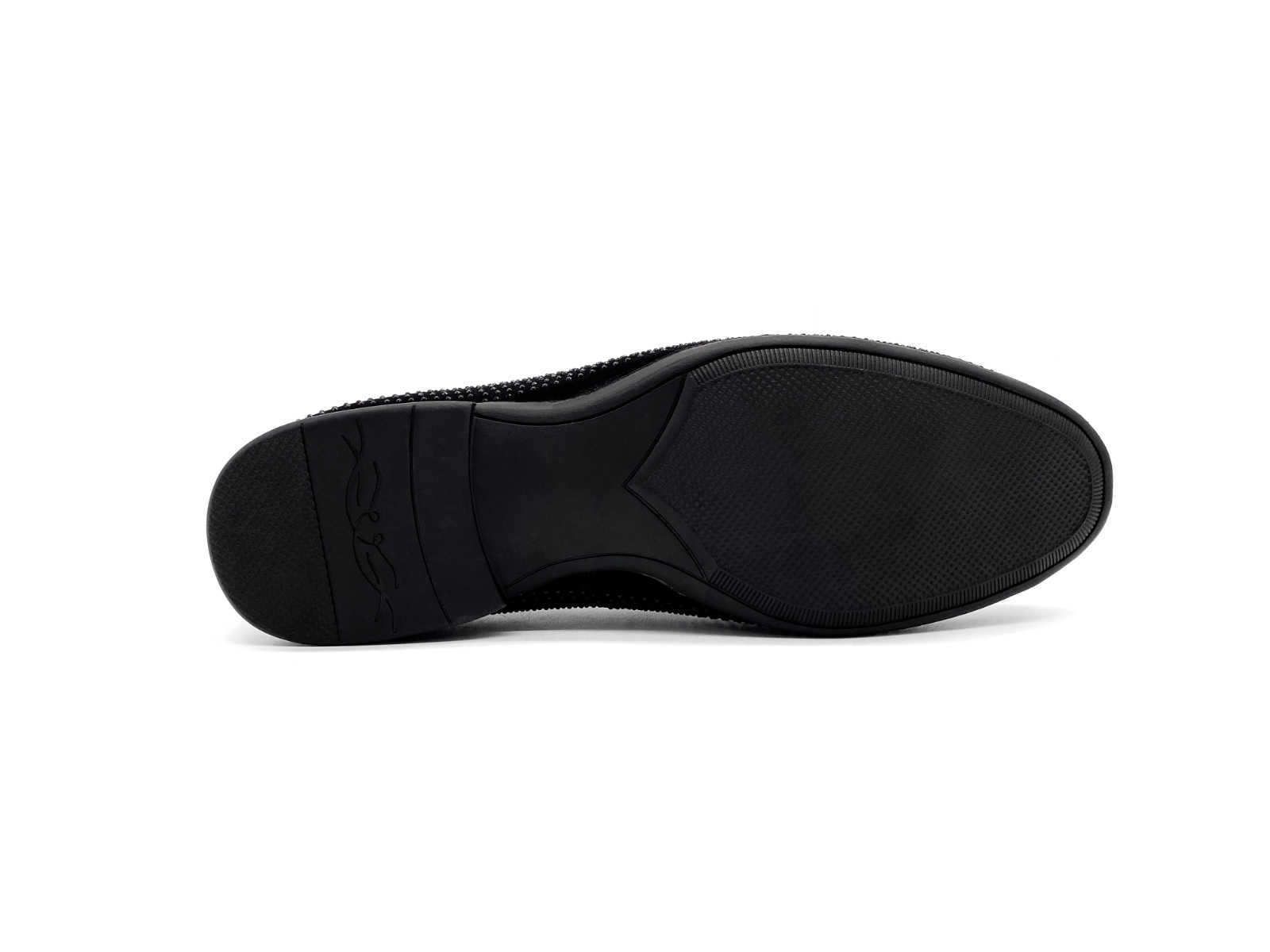 Luxury Rhinestone Shoes Black Men Loafers Wedding Shoes Designer Dress Shoe Pointed Toes Formal Business Party D35 D38
