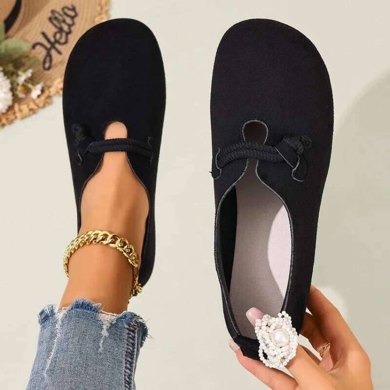2025 New Retro Flats - Shallow Loafers for Women, Casual & Comfortable Solid Color Styles, Everyday Versatile Basics