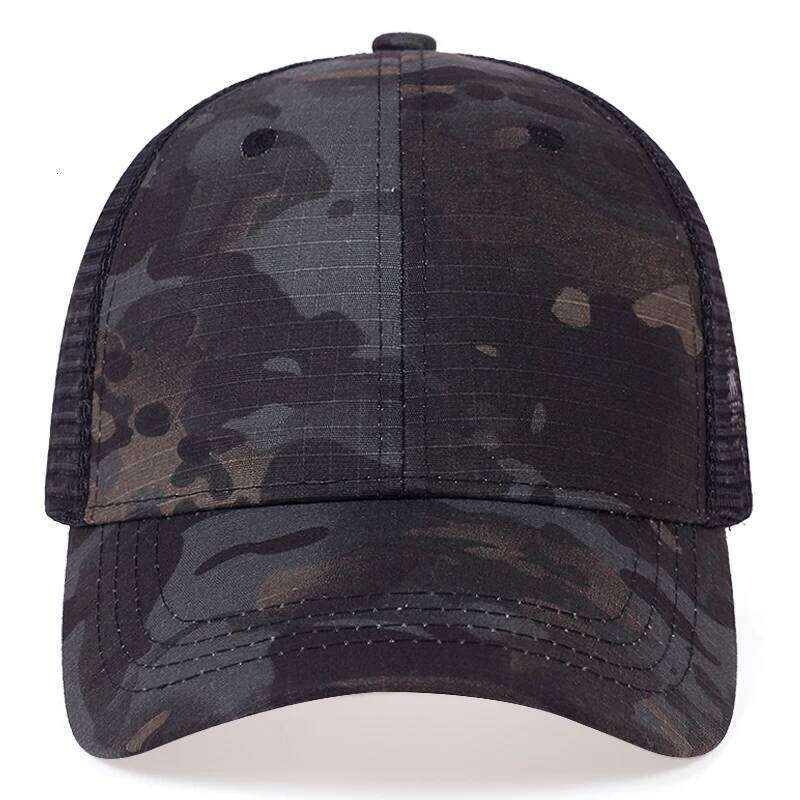 Mesh Summer Sun Hat Caps for Women Adjustable Baseball Cap Men Trucker Camouflage Jungle Tactical Hats Y260304